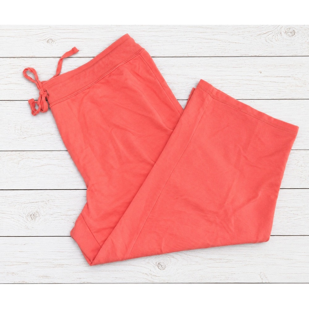SLIVERWARE Lounge Pants Coral Pink Wide Leg Drawstring Casual Pajama Large
